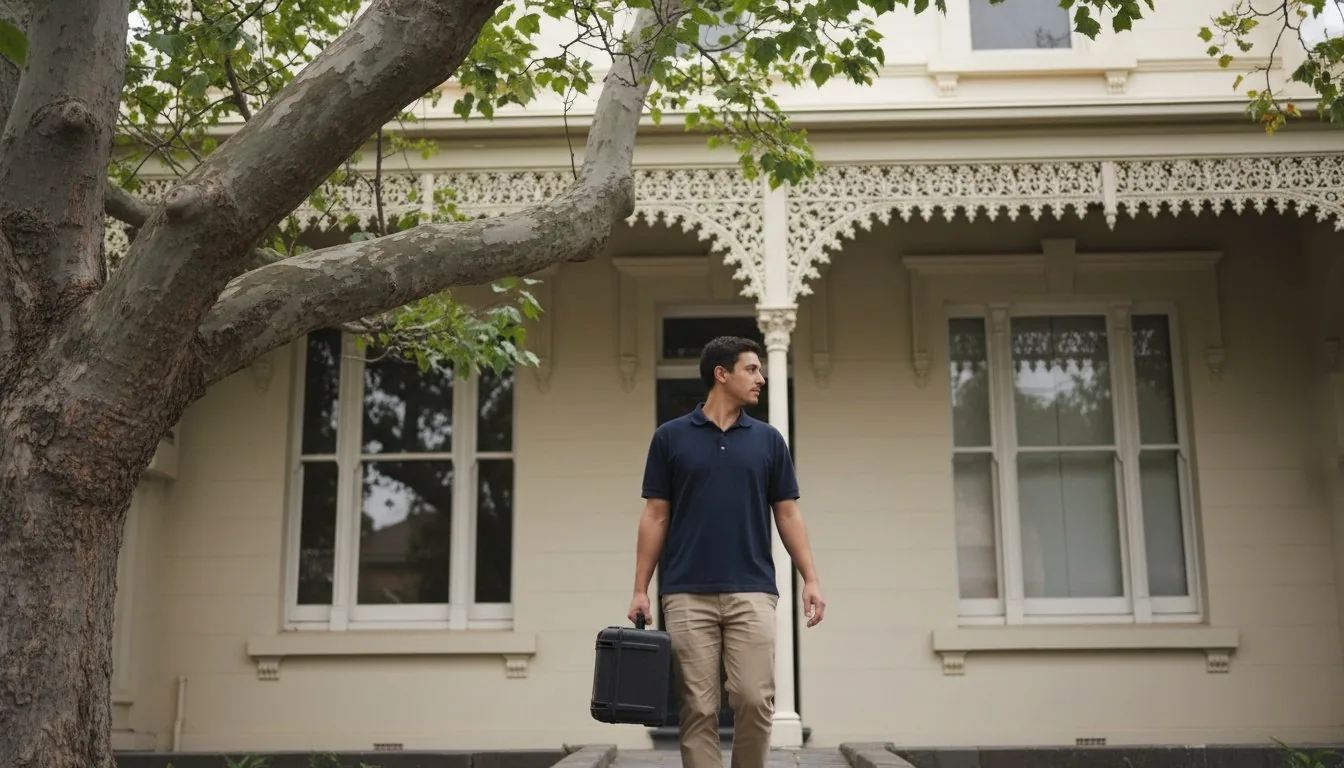 TACT Bio Recovery specialist technician arriving at a residential property