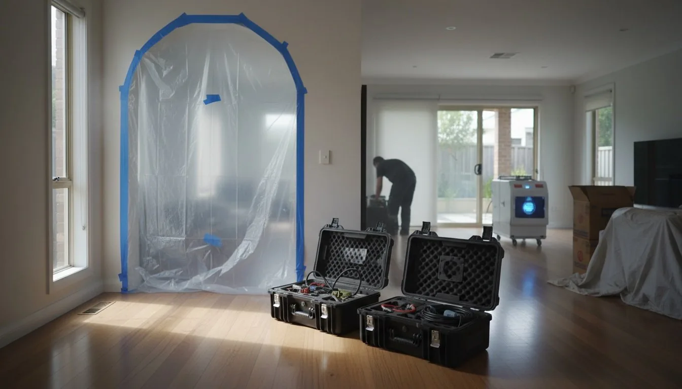 TACT Bio Recovery meth decontamination work in a residential kitchen