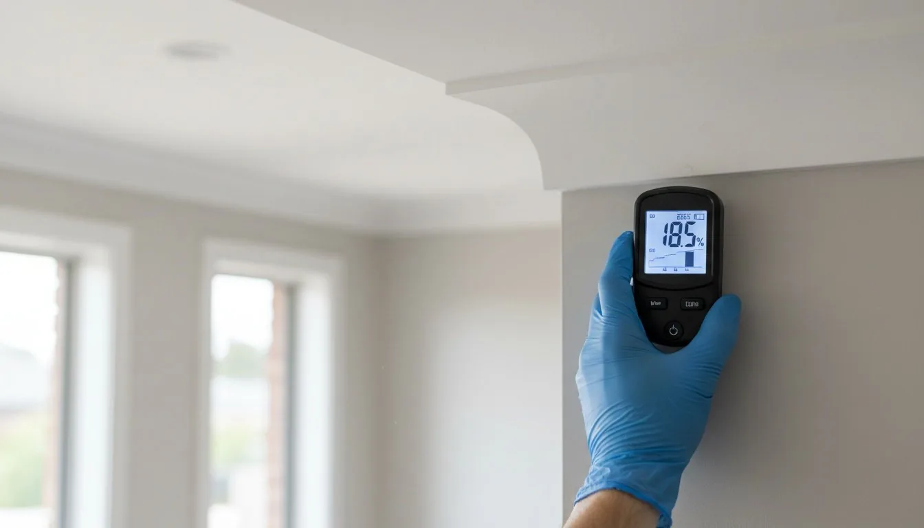 Mould containment and moisture investigation